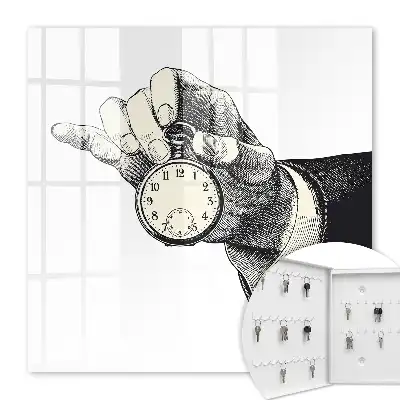 Key box for home Retro pocket clock