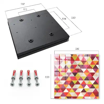 Decorative key box Colorful patterns create dynamics
