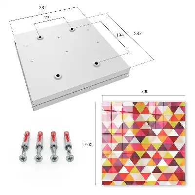 Decorative key box Colorful patterns create dynamics