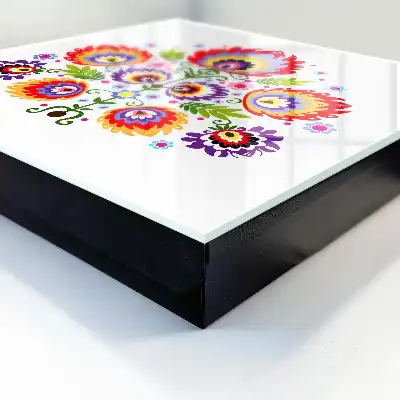 Key cabinet Folk style flowers