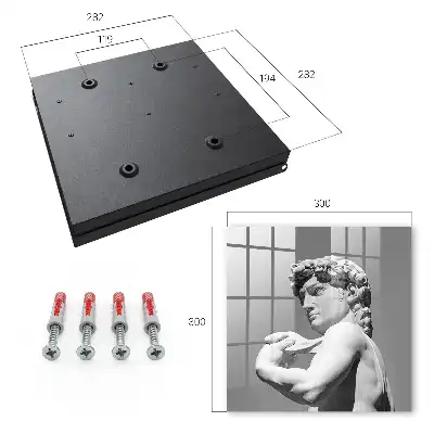 Wall mounted key box Classic elegance with a gray background