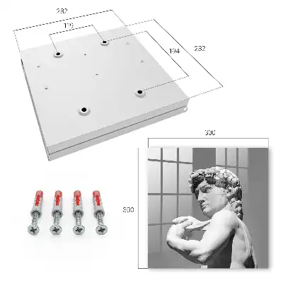 Wall mounted key box Classic elegance with a gray background