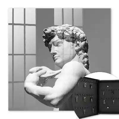 Wall mounted key box Classic elegance with a gray background