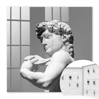 Wall mounted key box Classic elegance with a gray background