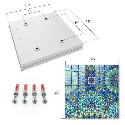 Key box for home Geometric mosaic patterns
