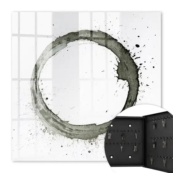 Key cabinet Zen Circle of Paint Splatter