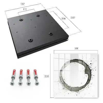 Key cabinet Zen Circle of Paint Splatter