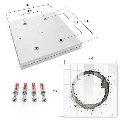 Key cabinet Zen Circle of Paint Splatter