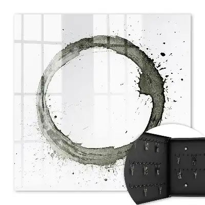 Key cabinet Zen Circle of Paint Splatter