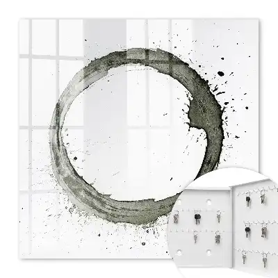 Key cabinet Zen Circle of Paint Splatter
