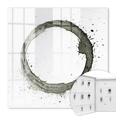 Key cabinet Zen Circle of Paint Splatter