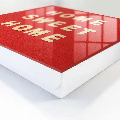 Home Sweet Home wall mounted key box in red