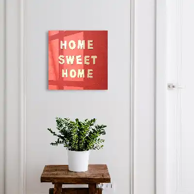 Home Sweet Home wall mounted key box in red