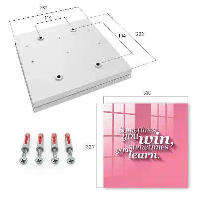 Sometimes You Win on Pink Wall Mounted Key Cabinet