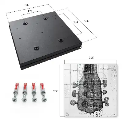 Key cabinet Illustration of a guitar with exceptional details