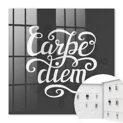 Decorative key box Carpe diem decorative style