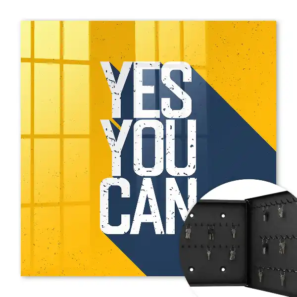 Key cabinet Yes you can with capital letters