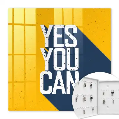 Key cabinet Yes you can with capital letters