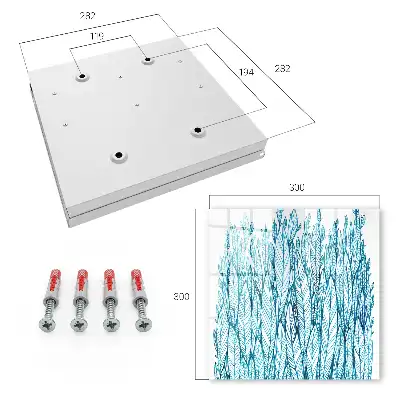 Key box for home Leafy Elegance Blue