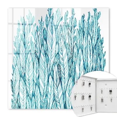 Key box for home Leafy Elegance Blue