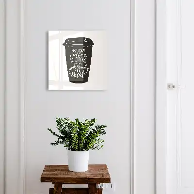 Key cabinet Coffee and humor with a funny caption