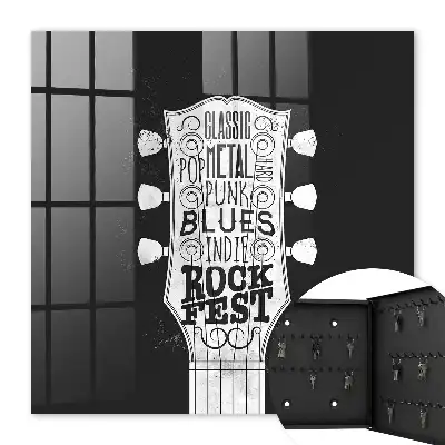 Wall mounted key box Rock fest for fans