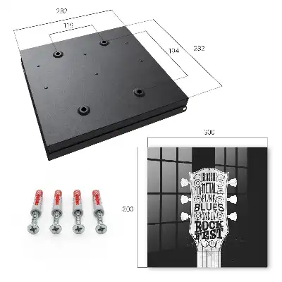 Wall mounted key box Rock fest for fans