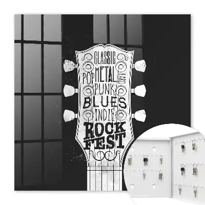 Wall mounted key box Rock fest for fans