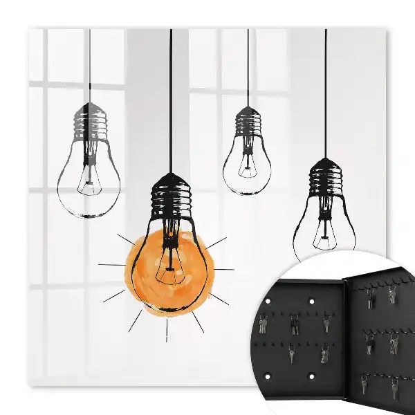 Key box for home Light bulbs creativity simplicity