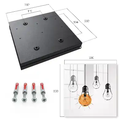 Key box for home Light bulbs creativity simplicity