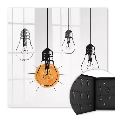 Key box for home Light bulbs creativity simplicity