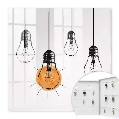 Key box for home Light bulbs creativity simplicity