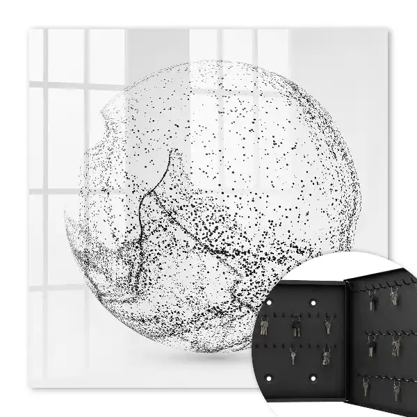 Key box for home Abstract space in black and white