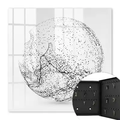 Key box for home Abstract space in black and white