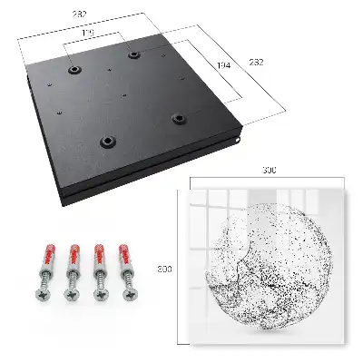 Key box for home Abstract space in black and white