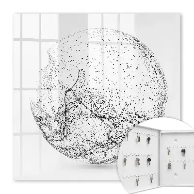 Key box for home Abstract space in black and white