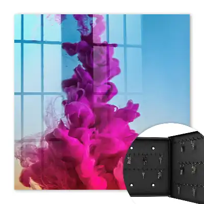 Decorative key box Colorful dynamism in the blue background