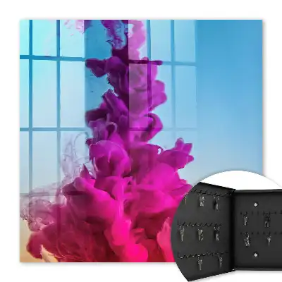 Decorative key box Colorful dynamism in the blue background