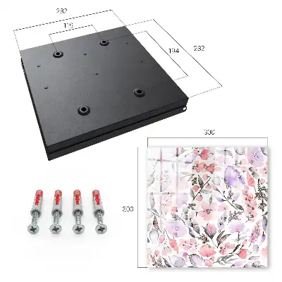 Wall mounted key cabinet Pastel flowers full of grace