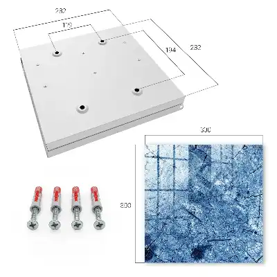 Decorative key box Blue tone texture