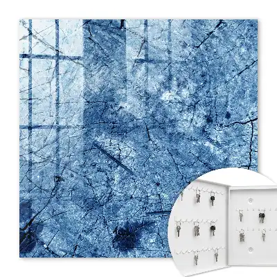 Decorative key box Blue tone texture