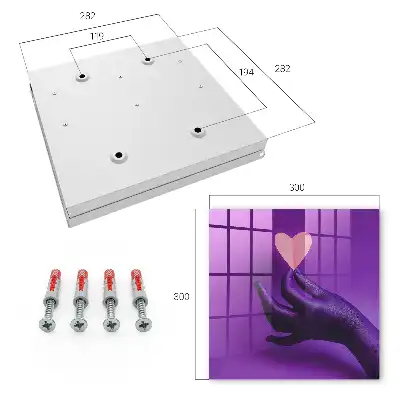 Key box for home Purple Love Contrast of Emotions