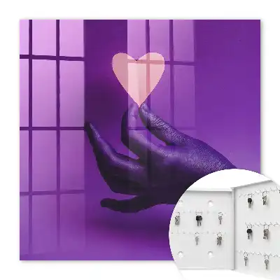 Key box for home Purple Love Contrast of Emotions