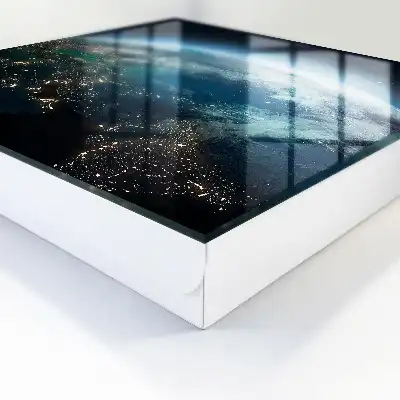 Wall mounted key cabinet Night Earth of Shades of Light