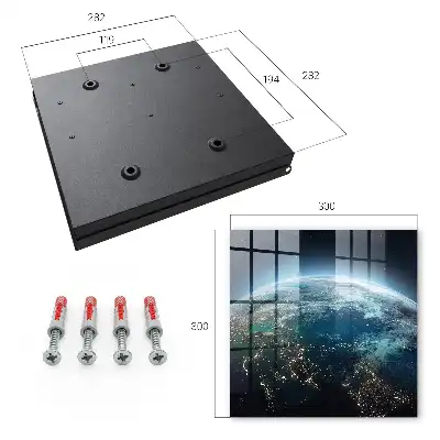 Wall mounted key cabinet Night Earth of Shades of Light