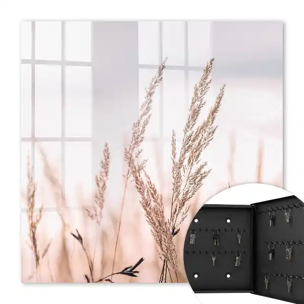 Wall mounted key box Meadow elegance in pastel colors