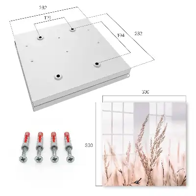 Wall mounted key box Meadow elegance in pastel colors