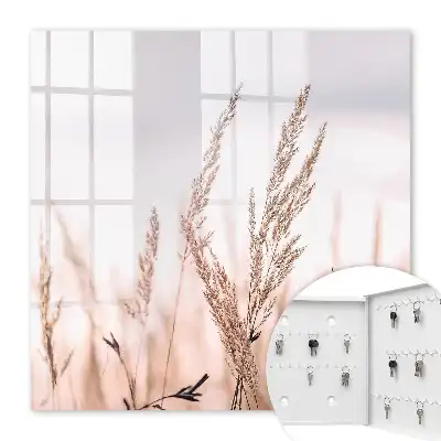 Wall mounted key box Meadow elegance in pastel colors