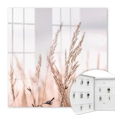 Wall mounted key box Meadow elegance in pastel colors