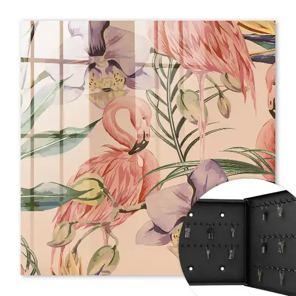 Key box for home Exotic elegance with green leaves